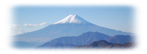 雁ケ腹摺山から富士山をのぞむ