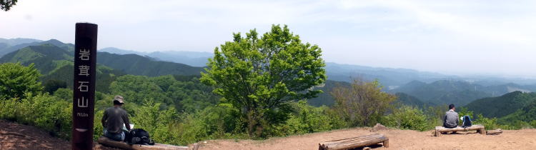 岩茸石山からの奥武蔵方面の眺めです